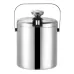 304 Stainless Steel Ice Bucket Double-Layer Hollow Bar Beer Wine Barrel With Ice Clip