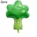 2 PCS Cartoon Vegetables and Fruits Aluminum Film Balloon Children Party Decoration Supplies Inflatable Toys Broccoli