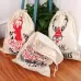 B Type Large Printed Linen Backpack Christmas Gift Bag Candy Bag