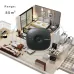 Household Wireless Ultrasonic Deodorizer Vacuum Cleaner Dust Mite Controller Black