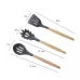 kn020 11 in 1 Wooden Handle Silicone Non-stick Spatula Spoon Kitchen Tool and Bucket Set