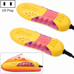 Multifunctional Household Cartoon Dehumidification Deodorization Shoe Warmer Dryer with Lighting US Plug Yellow