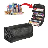 Multifunctional Cosmetic Bag Make Up Organizer Black