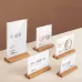 100x100mm Acrylic Tabletop Vertical Display Brand Supermarket Price Tag