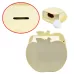 Lovely Creative Child DIY Wooden Apple Hand Painted Piggy Bank