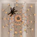 LED Spider Web Lamp with Remote Control Halloween Atmosphere Decoration Props