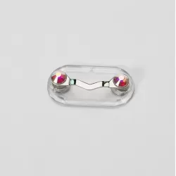 Magnetic Glasses Holder Magnetic Brooch Number Plate Headset Glasses Clip Colored Diamond