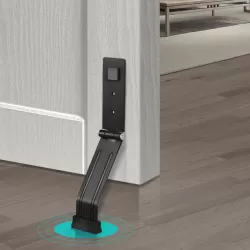 Magnetic Door Stopper Pedal Opening And Closing Door Catch For Bottom of Door Black