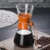 600ml Heat Resistant Glass Coffee Pot Convenient Hand Made Pot Coffee Pot