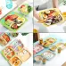 Baby Dish Tableware Set Cartoon Fork Feeding Dishes for Kids Utensils Natural Bamboo Fiber Bowl With Cup Spoon Plate Penguin