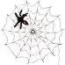 LED Spider Web Lamp with Remote Control Halloween Atmosphere Decoration Props