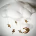 Baby Nursery Ceiling Mobile Party Decoration Clouds Moon Stars Hanging Decorations Kids Room Decoration for Baby Bedding