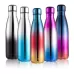 500ML Thermal Cup Vacuum Flask Heat Water Bottle Portable Stainless Steel Sports Kettle Blue Purple Gold