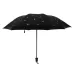 Feather Pattern Umbrella Dual-Use Three Folding Manual Control Portable Sunscreen Rain Umbrellas Windproof Parasol Black
