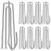 2 Sets Four Claw Hook Set Curtain Replacement Hook Silver