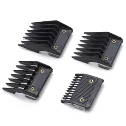 4 In 1 Hair Clipper Limit Comb Barber Tool Accessories Black