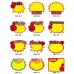 WM-314 10bags 9x7cm Explosion Sticker Product Price Tag Supermarket Price Label