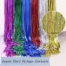 2 PCS Laser Rain Tinsel Foil Curtain Birthday Party Decoration Tassel Wall Sliver