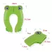 Frog-Shaped PP Material Environmental Protection Children Travel Portable Toilet Seat Green