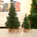 20cm Hemp Bottom Mini Christmas Tree Shopping Mall Window Desktop Decoration