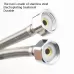 Weave Stainless Steel Flexible Plumbing Pipes Cold Hot Mixer Faucet Water Pipe Hoses High Pressure Inlet Pipe 80cm 8cm Copper Rod
