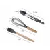 kn020 11 in 1 Wooden Handle Silicone Non-stick Spatula Spoon Kitchen Tool and Bucket Set