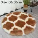 Imitation Fur Household Living Room Plush Carpet Yoga Floor Mat Decoration Camel Lantern With White Border