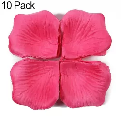 1000pcs / 10 Pack Artificial Wedding Rose Petals Flowers Wedding Decorations Magenta