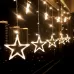 220V EU Plug LED Star Light Christmas lights Indoor or Outdoor Decorative Love Curtains Lamp For Holiday Wedding Party lighting Colourful