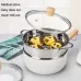 22cm With Cover Boil Instant Noodles Non-Stick Pan Baby Food Supplement Pan Maifan Stone Small Milk Pot Black