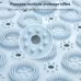 Bathroom Anti-slip Round Mat Suction Cup Massage Foot Pad Blue