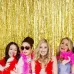 2 PCS Laser Rain Tinsel Foil Curtain Birthday Party Decoration Tassel Wall Sliver