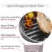 Round 2 Layer Air Fryer Silicone Basket Reusable Foldabl Air Fryer Mold Liner Tray Gray