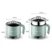 Multi-Function Electric-Cooker Mini Dormitory Student Cooking Rice Stir Frying Non-Stick Pot 110V US Plug  White Manual Style with Steaming Grid