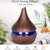 300ml USB Electric Aroma Air Diffuser Wood Ultrasonic Air Humidifier Essential Oil Aromatherapy Cool Mist Maker White