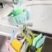 TM15008 Adjustable Snap-On Sink Storage Hanging Basket Kitchen Drain Hanging Bag Random Color Delivery