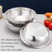 3 PCS / Set SiGang Stainless Steel Rice Washing and Vegetable Draining Basin