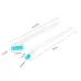2 Sets 2 in 1 Double Head Door Window Gap Cleaning Brush Cup Brush with Tail Scraper