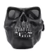 High Intensity Terrifying Evil Facepiece Skeleton Anti BB Bomb Face Mask with Elastic Bands Black