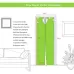 2 PCS/Set Silhouette Door Art Decor Home Creative DIY 3D Door Stickers Pattern for Wall Room Home Door Decor Decoration