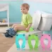 Frog-Shaped PP Material Environmental Protection Children Travel Portable Toilet Seat Green