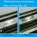 5pcs / Set ZX017 Screen Window Self-adhesive Drain Hole Mosquito Sticker Black