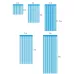 2 PCS Laser Rain Tinsel Foil Curtain Birthday Party Decoration Tassel Wall Sliver