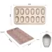 BM1067 Shell Shaped Non-stick Cake Mold Kitchen Biscuit Pan Baking Mold Silver Thicken