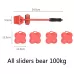 100KG CY-0102 5 in 1 Household Moving Bed Heavy Object Moving Pulley Furniture Shifter Multifunctional Carrier