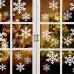 Creative Window Glass Door Removable Christmas New Year Festival Wall Sticker Decoration White Snowflake