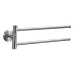 Stainless Steel Towel Bar Rotating Towel Rack Bathroom Kitchen Wall-mounted Towel Polished Rack Holder Brushed Two Poles