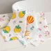 5 PCS Six-Layer Gauze Cotton Baby Square Handkerchief Saliva Towel Styles Random Delivery