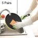 5 Pairs Sale Shark Housework Cleaning PVC Latex Gloves Waterproof Thicken Laundry Washing Gloves Green