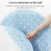 Bathroom Anti-slip Round Mat Suction Cup Massage Foot Pad Blue